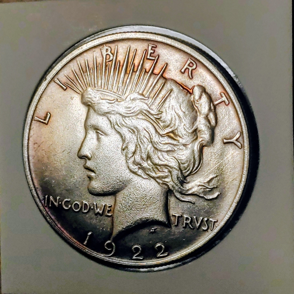1922 Peace Silver Dollar - Silver Tone Collector Coin